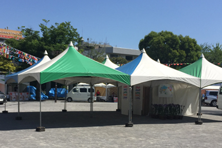 フェスティバル会場設営